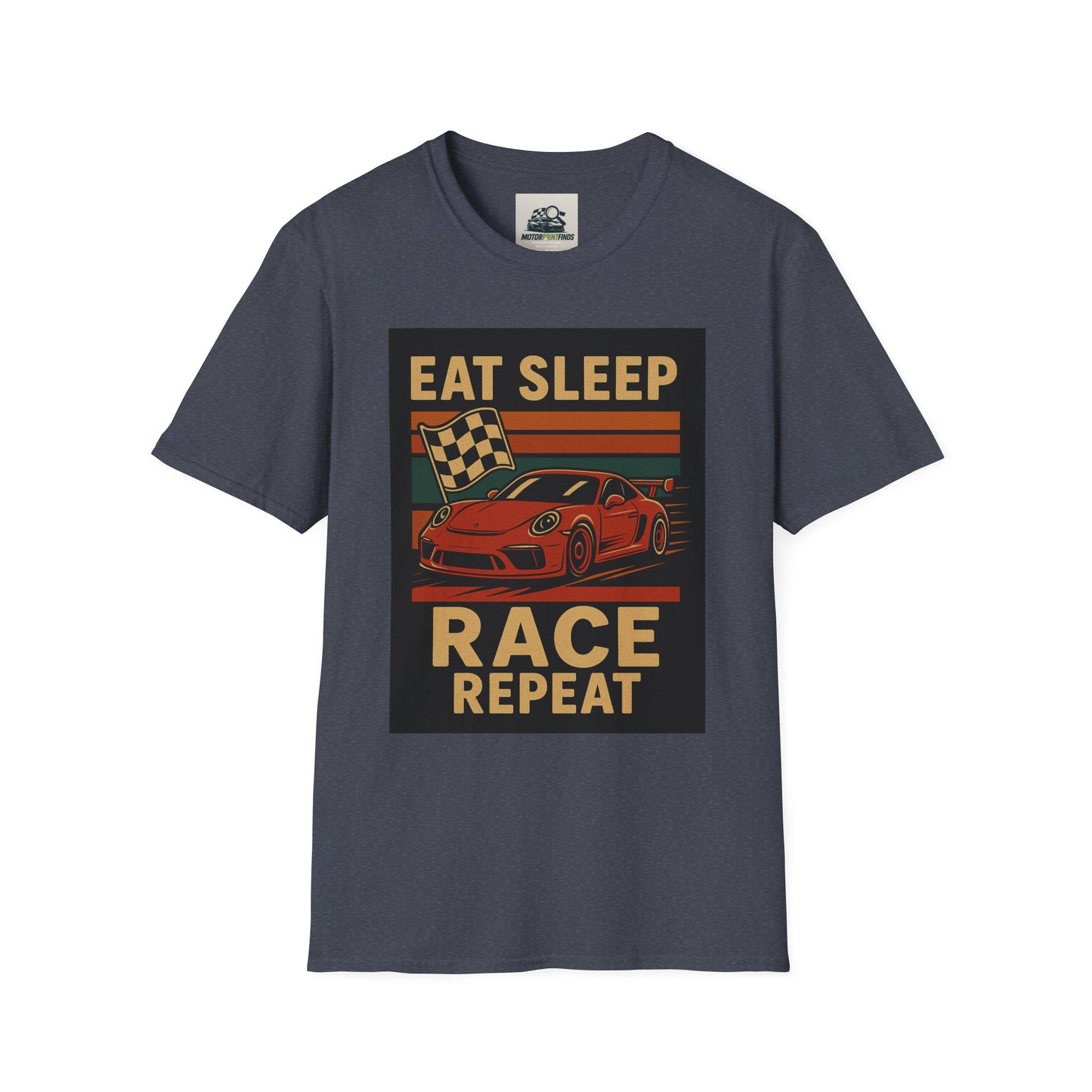 Racing Enthusiast T-Shirt - Eat Sleep Race Repeat