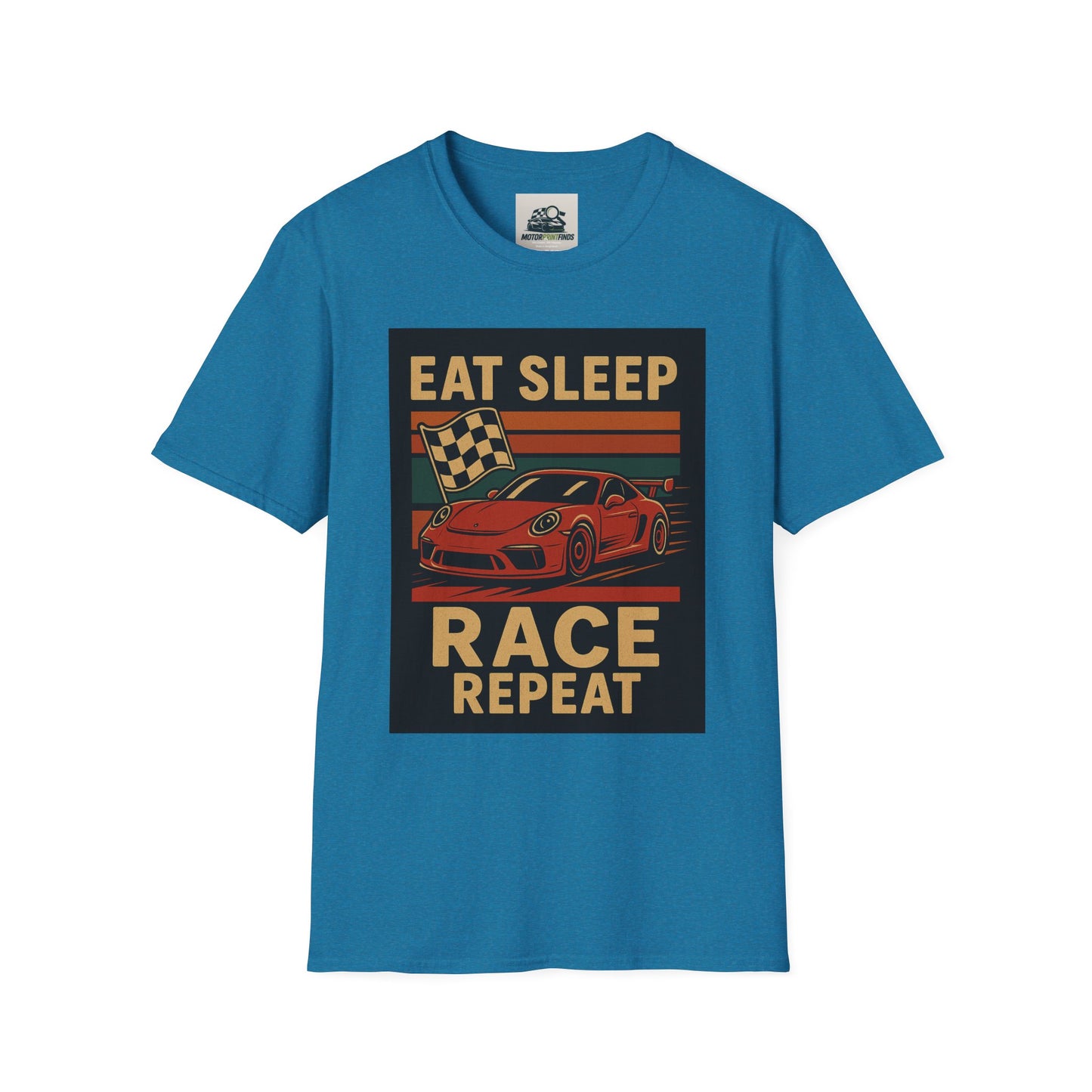 Racing Enthusiast T-Shirt - Eat Sleep Race Repeat