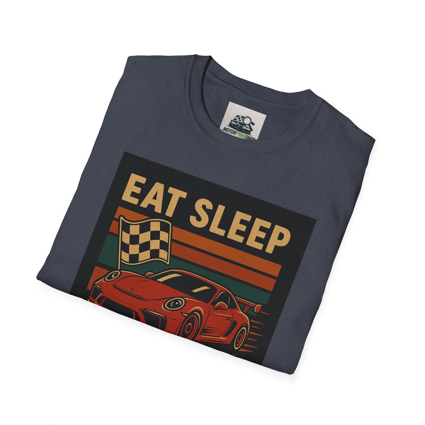 Racing Enthusiast T-Shirt - Eat Sleep Race Repeat