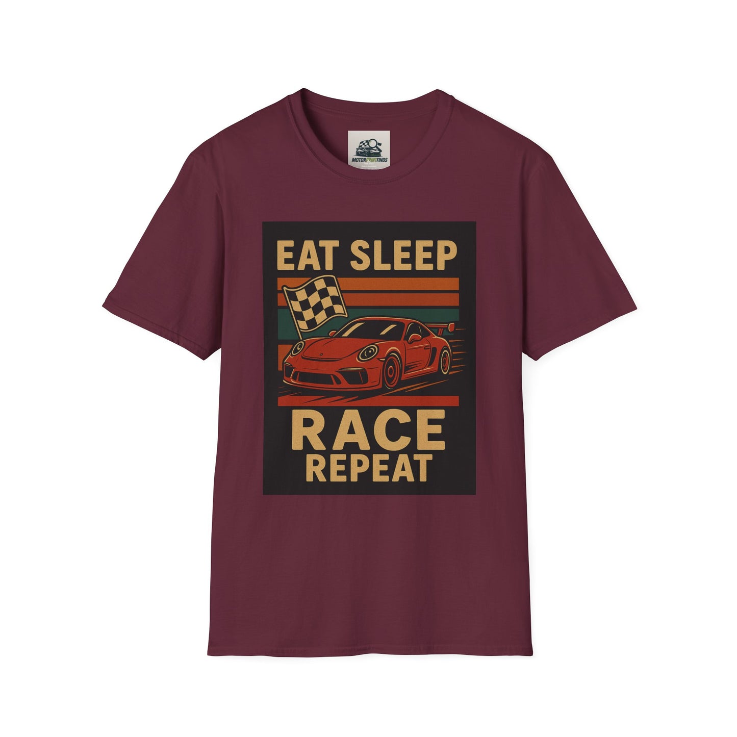 Racing Enthusiast T-Shirt - Eat Sleep Race Repeat