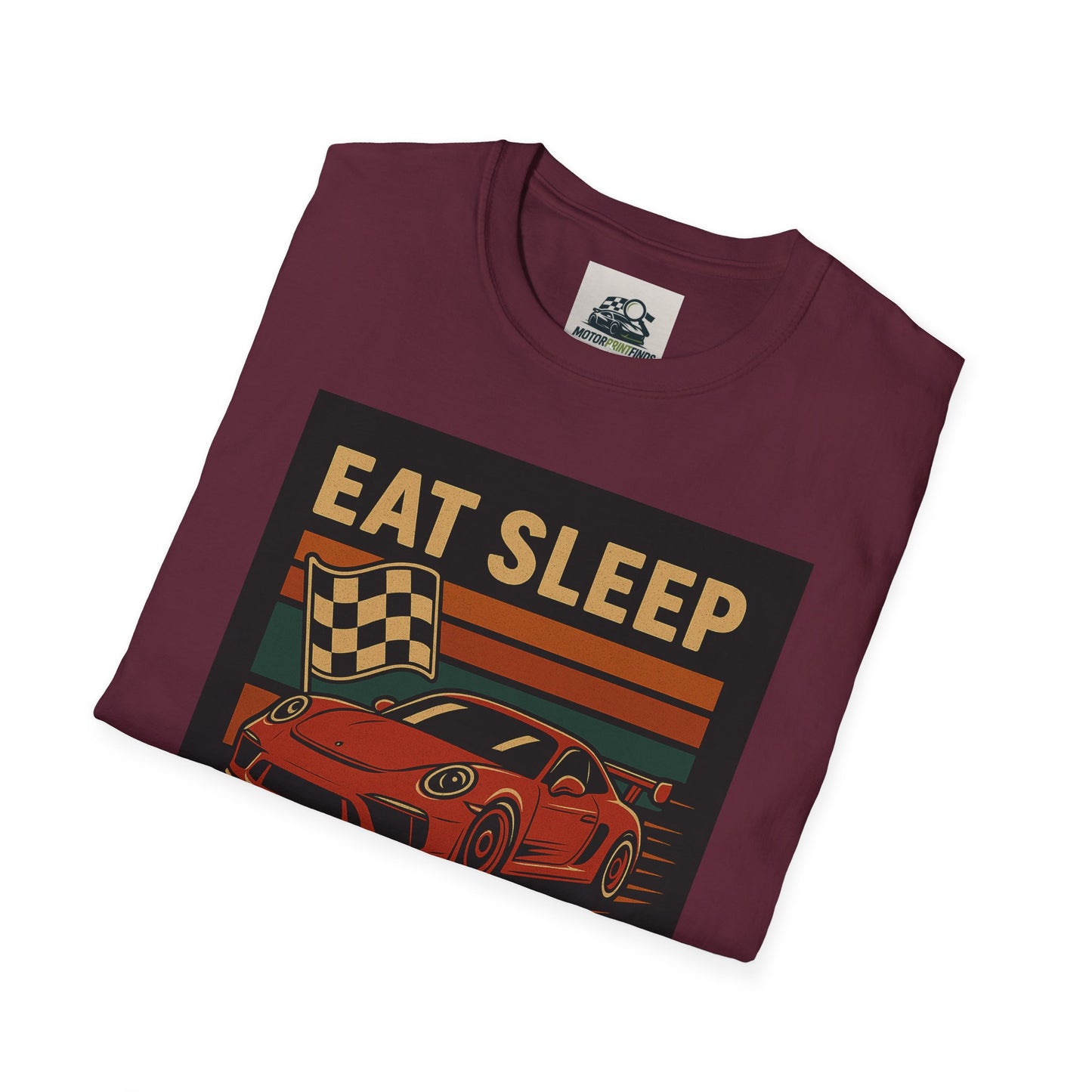 Racing Enthusiast T-Shirt - Eat Sleep Race Repeat