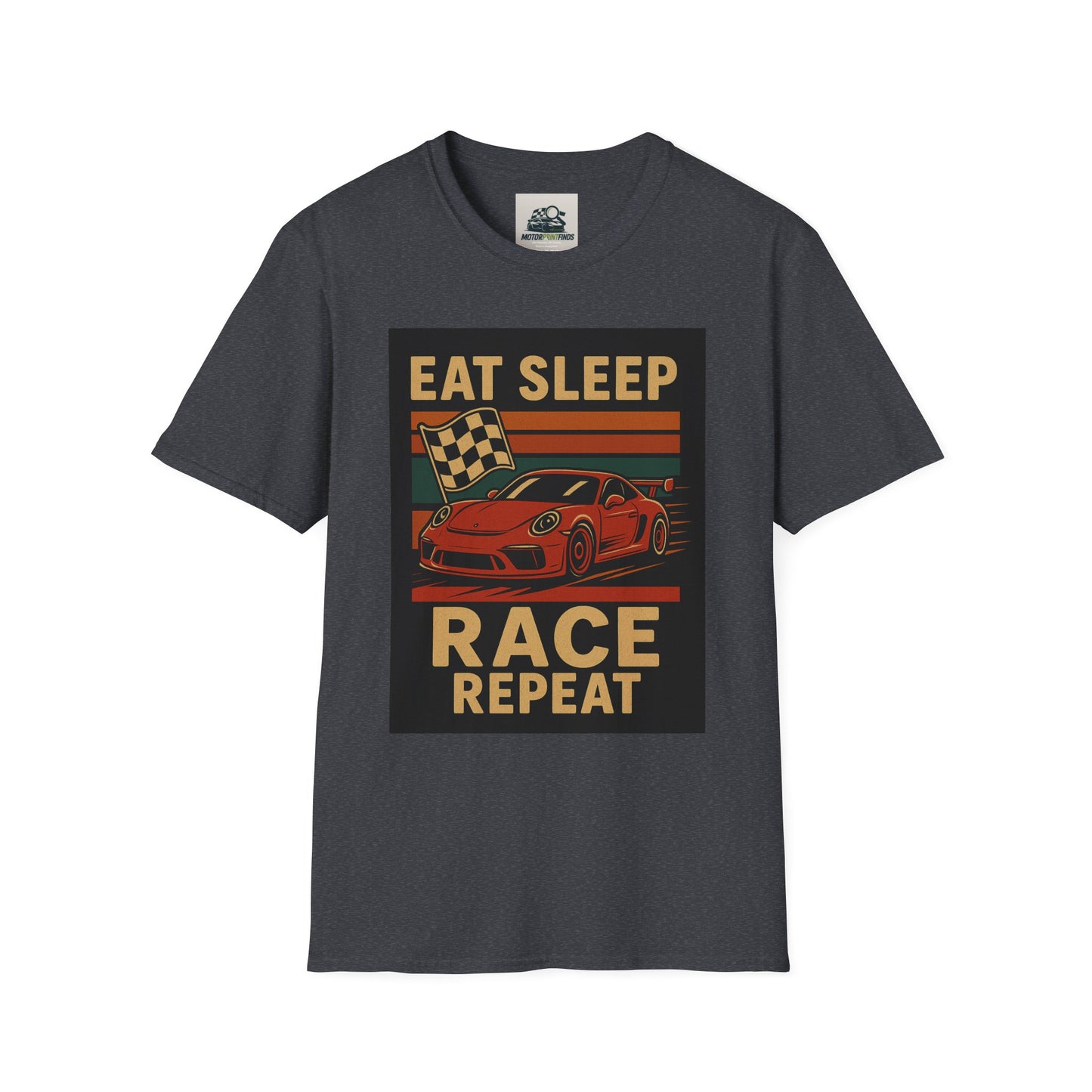 Racing Enthusiast T-Shirt - Eat Sleep Race Repeat