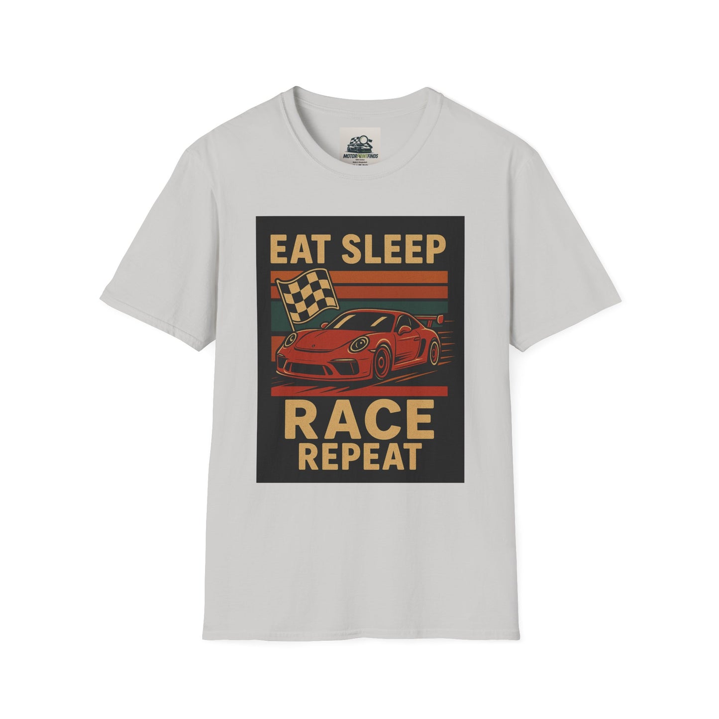 Racing Enthusiast T-Shirt - Eat Sleep Race Repeat