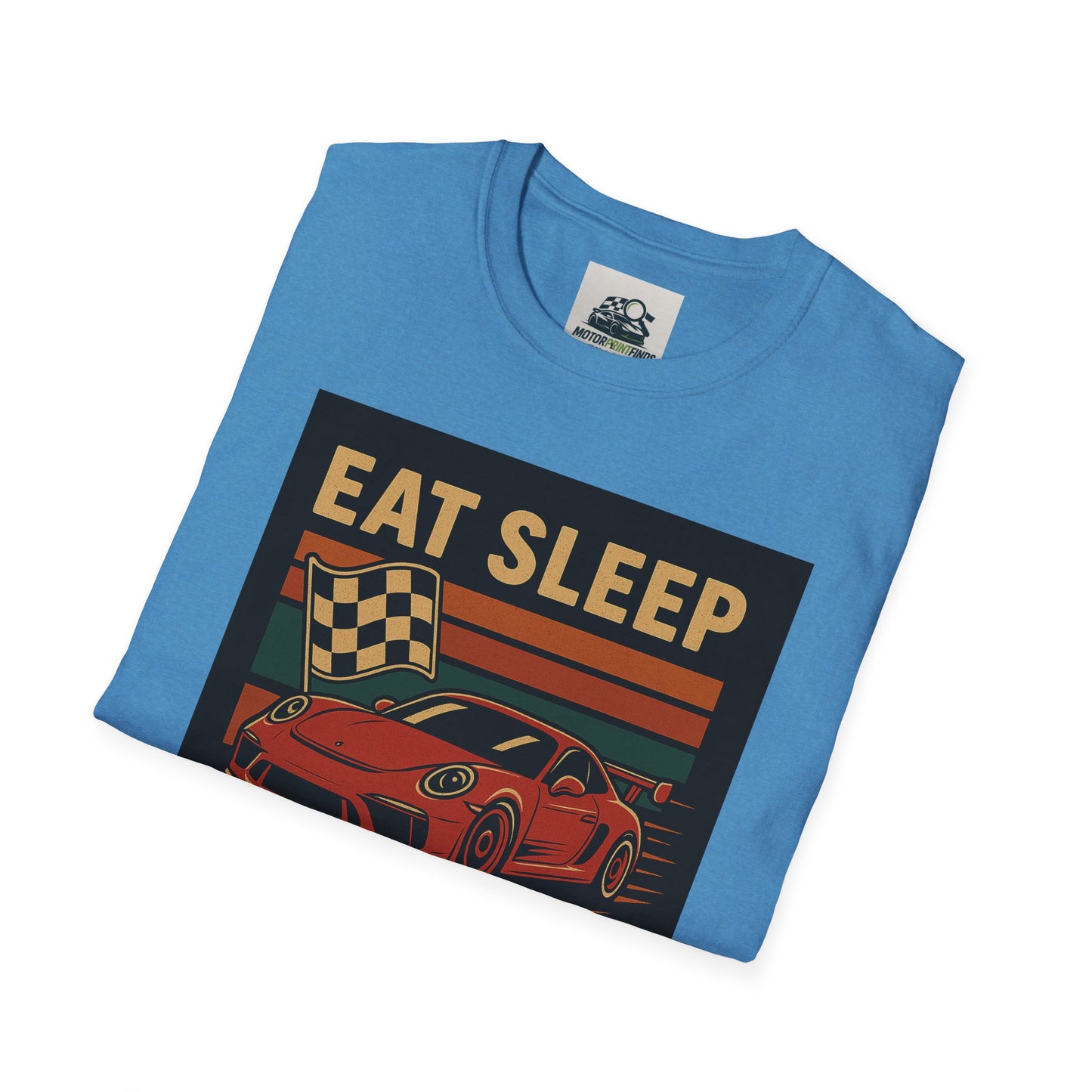 Racing Enthusiast T-Shirt - Eat Sleep Race Repeat