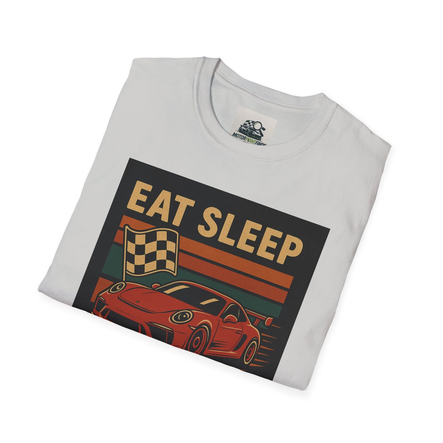 Racing Enthusiast T-Shirt - Eat Sleep Race Repeat