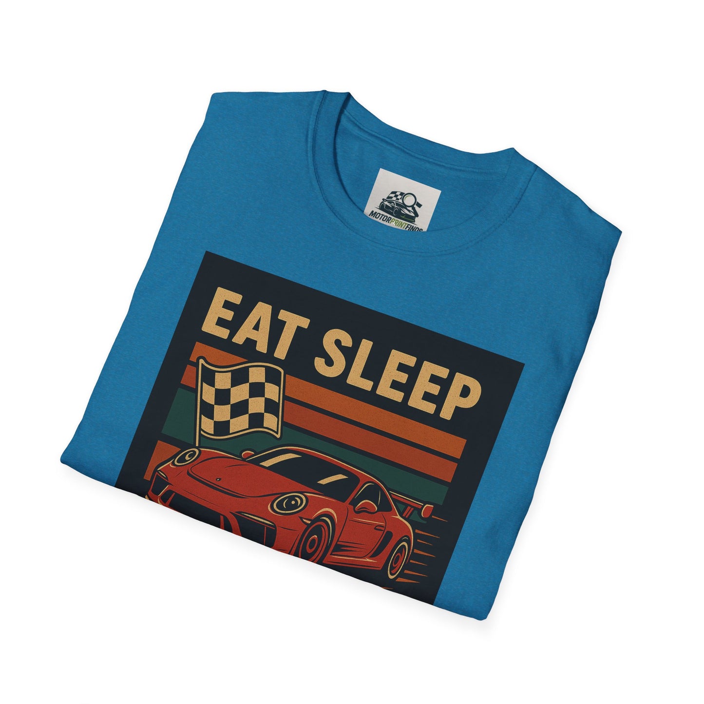 Racing Enthusiast T-Shirt - Eat Sleep Race Repeat