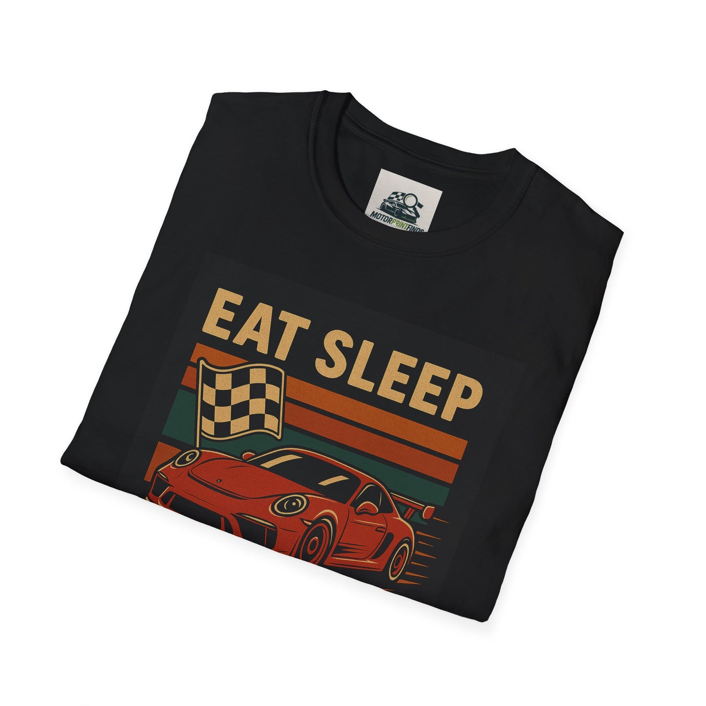 Racing Enthusiast T-Shirt - Eat Sleep Race Repeat