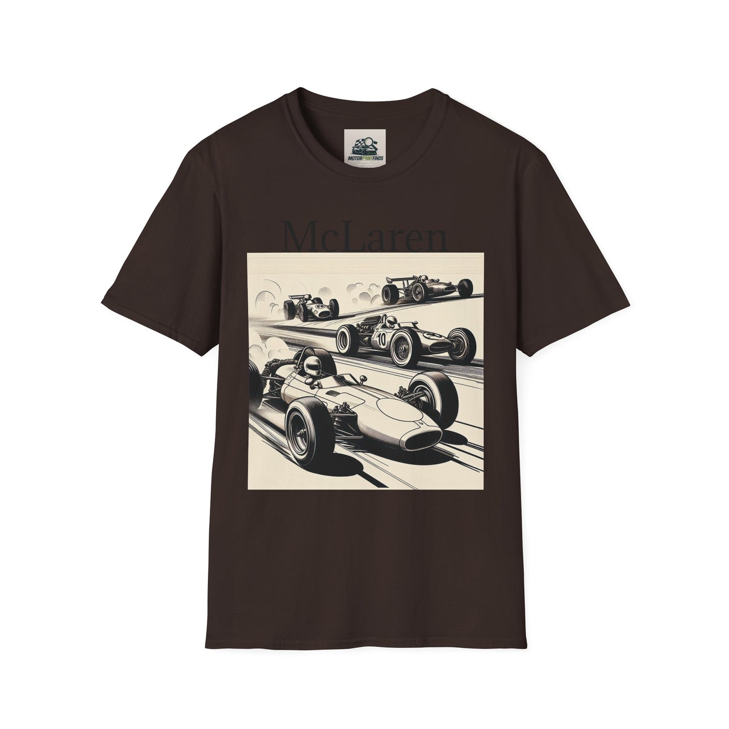Vintage McLaren Racing T-Shirt, Car Enthusiast Gift, Unisex Softstyle Tee, Motorsport Apparel, Father's Day Gift