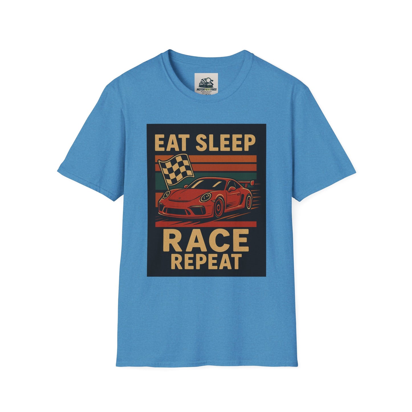 Racing Enthusiast T-Shirt - Eat Sleep Race Repeat