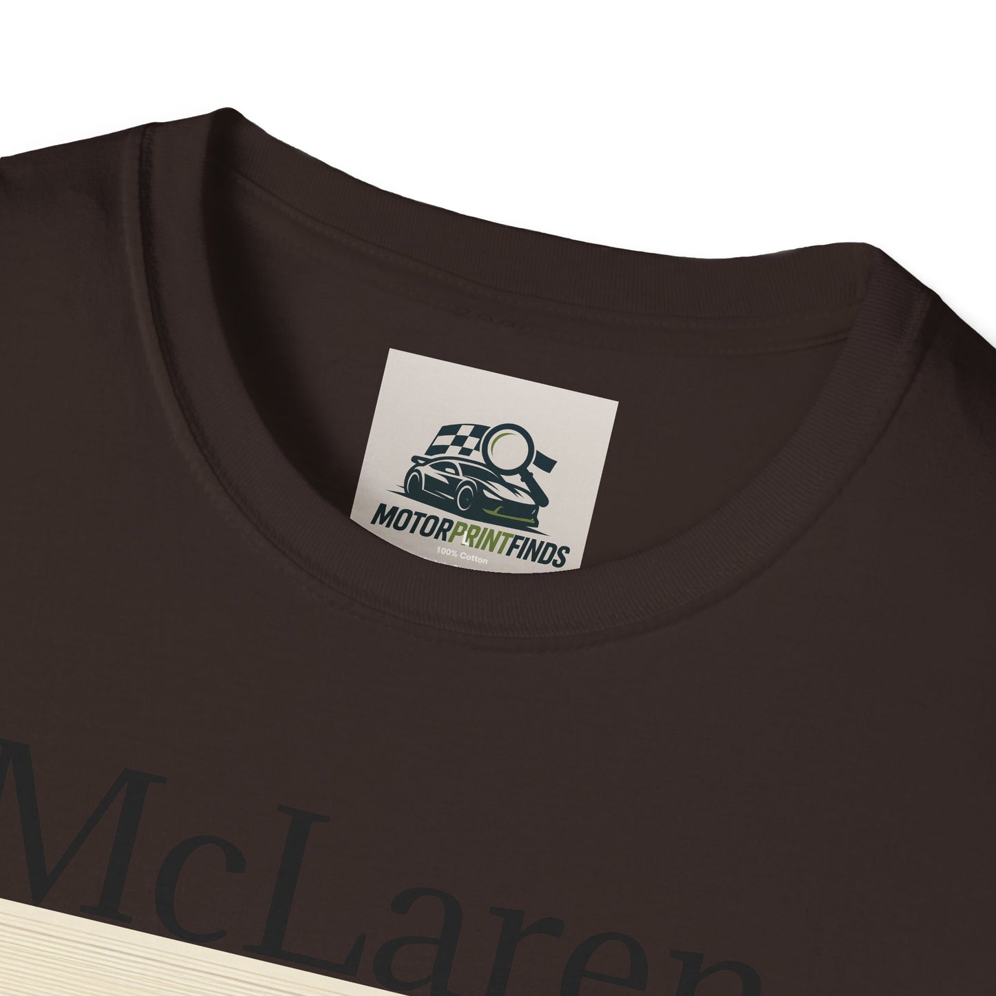 Vintage McLaren Racing T-Shirt, Car Enthusiast Gift, Unisex Softstyle Tee, Motorsport Apparel, Father's Day Gift