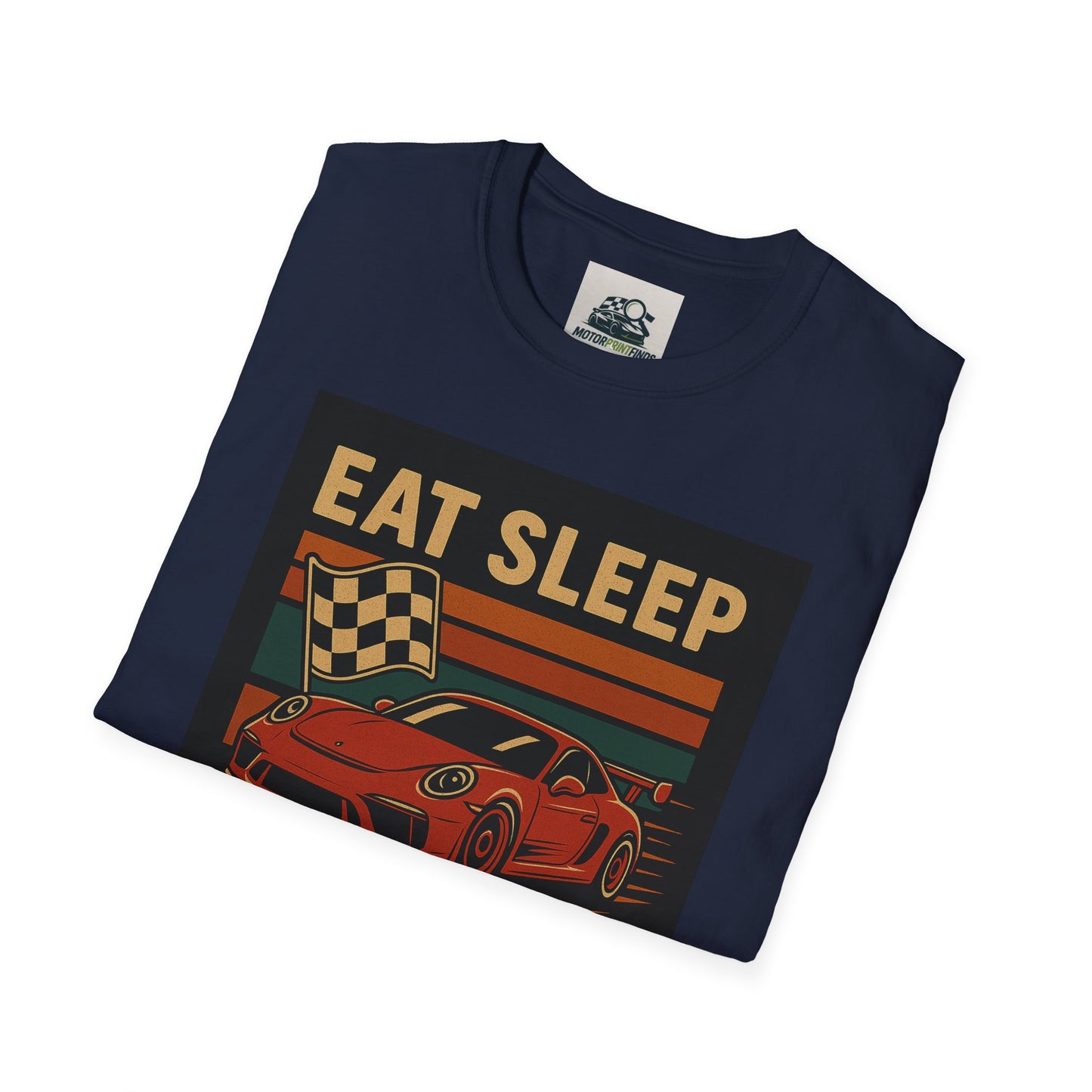 Racing Enthusiast T-Shirt - Eat Sleep Race Repeat