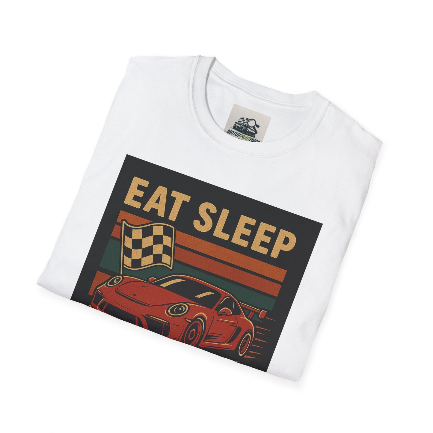 Racing Enthusiast T-Shirt - Eat Sleep Race Repeat