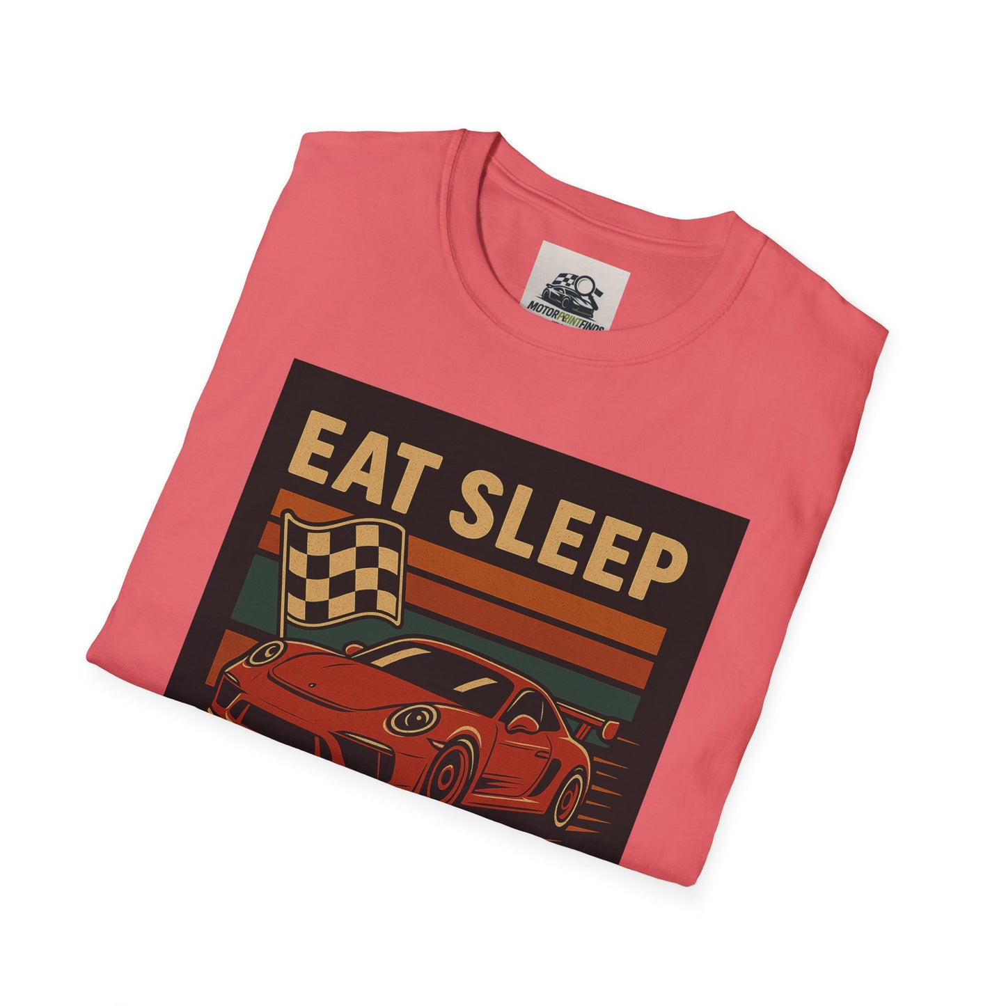 Racing Enthusiast T-Shirt - Eat Sleep Race Repeat