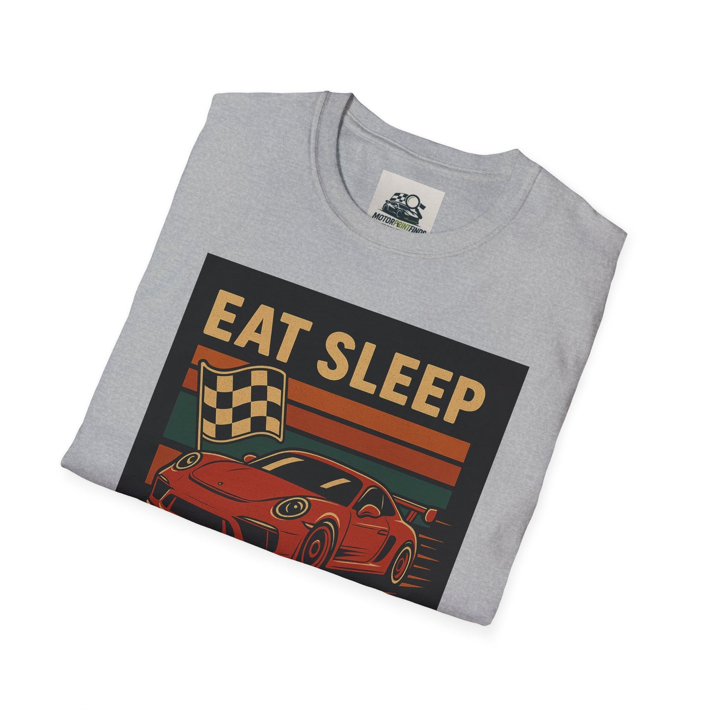 Racing Enthusiast T-Shirt - Eat Sleep Race Repeat