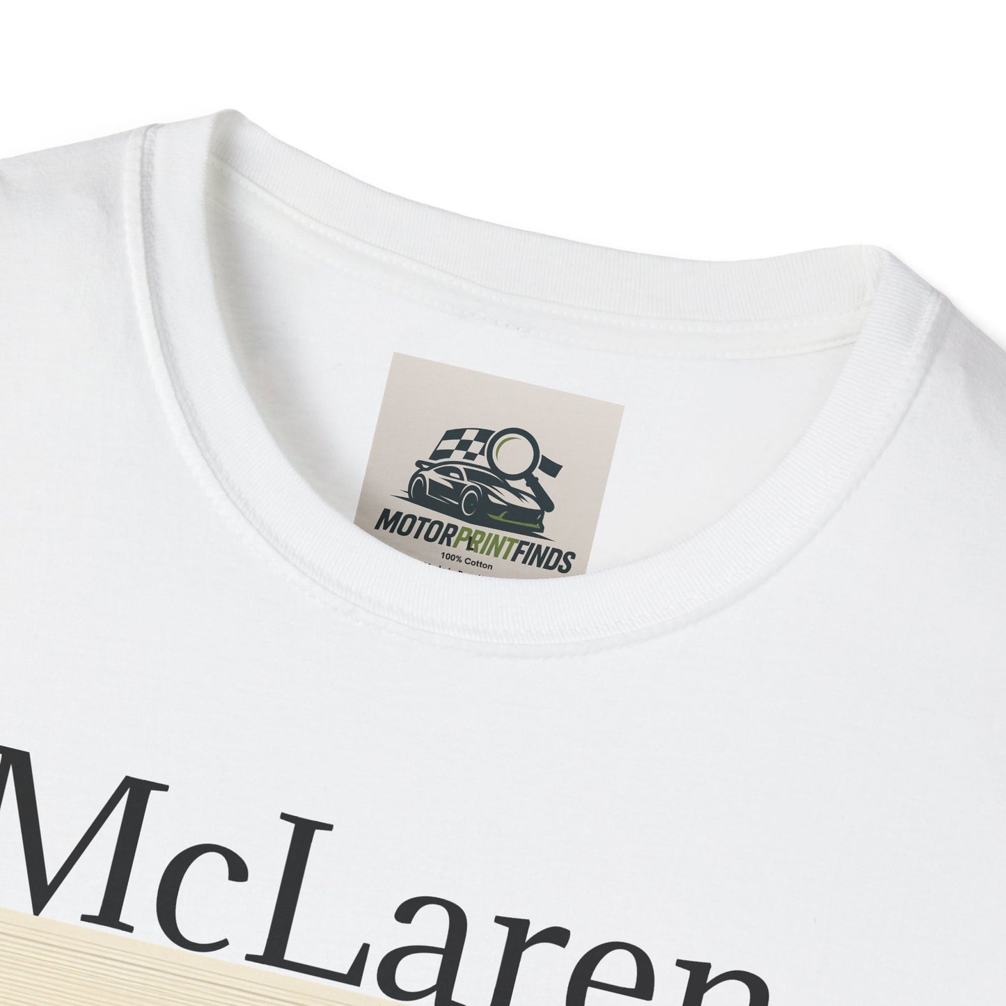 Vintage McLaren Racing T-Shirt, Car Enthusiast Gift, Unisex Softstyle Tee, Motorsport Apparel, Father's Day Gift