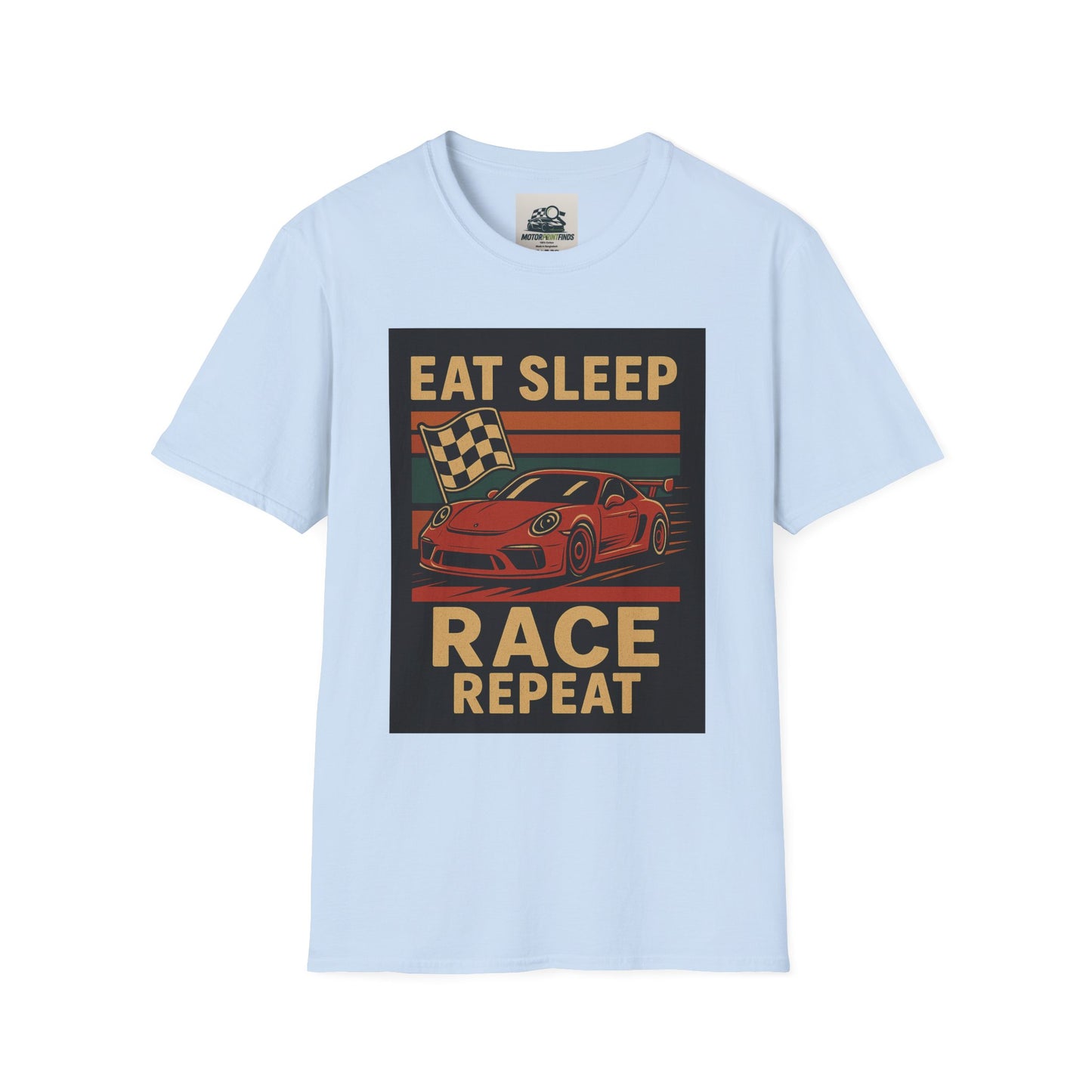 Racing Enthusiast T-Shirt - Eat Sleep Race Repeat