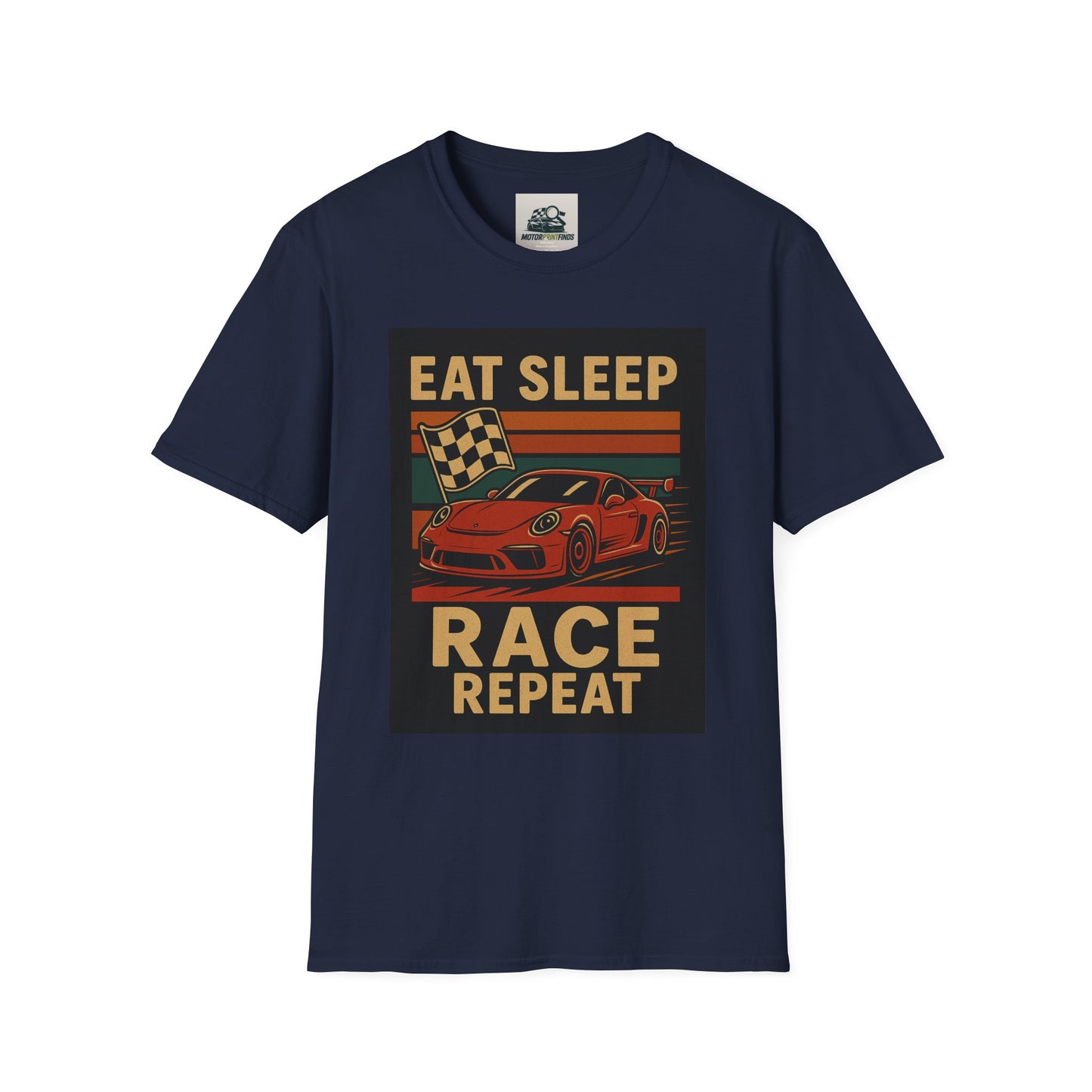 Racing Enthusiast T-Shirt - Eat Sleep Race Repeat