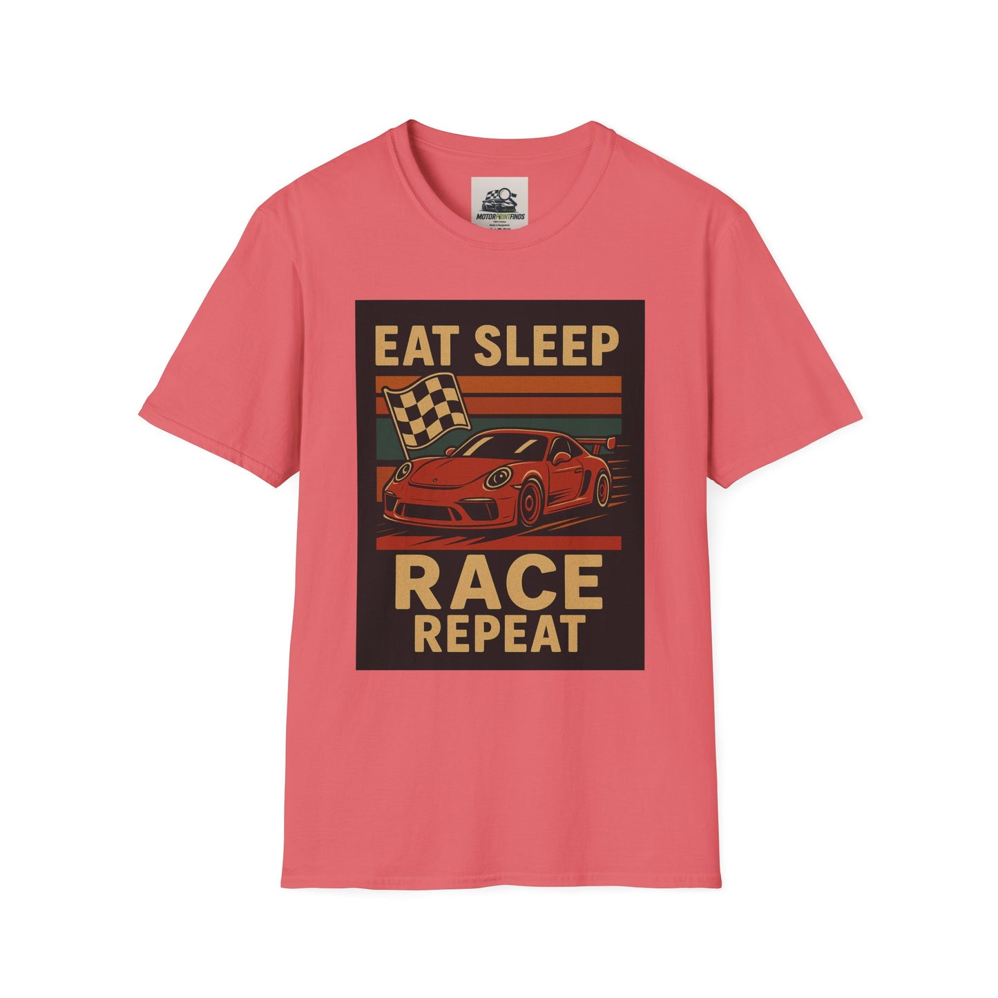 Racing Enthusiast T-Shirt - Eat Sleep Race Repeat