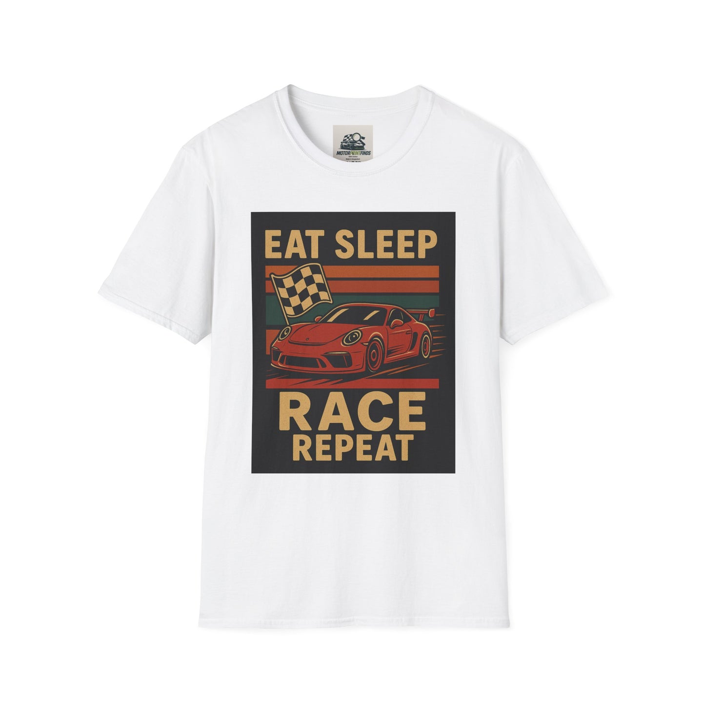 Racing Enthusiast T-Shirt - Eat Sleep Race Repeat