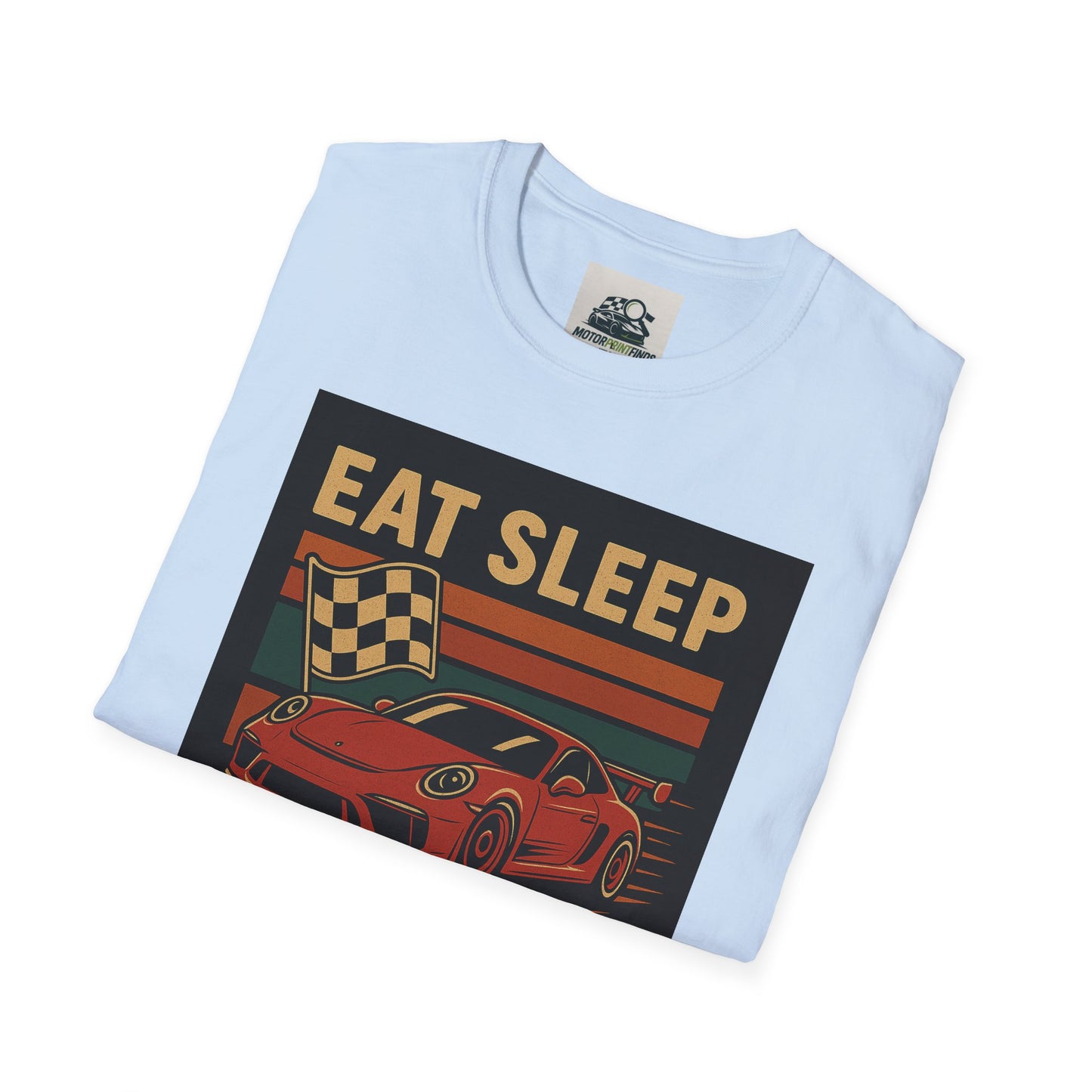 Racing Enthusiast T-Shirt - Eat Sleep Race Repeat
