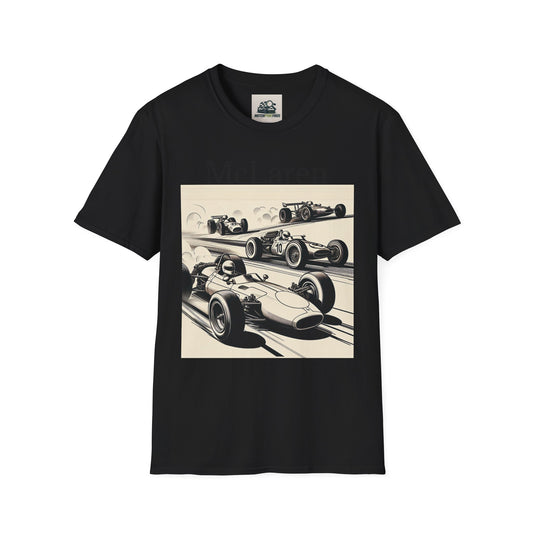 Vintage McLaren Racing T-Shirt, Car Enthusiast Gift, Unisex Softstyle Tee, Motorsport Apparel, Father's Day Gift